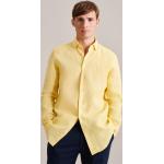 Gelbe Business Langärmelige Seidensticker Anzughemden & Businesshemden aus Leinen für Herren 