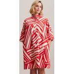 Rote Seidensticker Wadenlange | Midi Frühlingskleider aus Baumwolle für Damen Größe XXL 