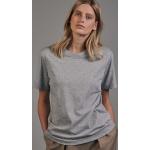 Reduzierte Graue Kurzärmelige Seidensticker Schwarze Rose Rundhals-Auschnitt T-Shirts für Damen Größe M 