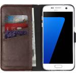 Braune Samsung Galaxy S7 Hüllen Art: Flip Cases aus Leder 