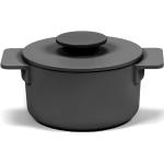 Schwarze Serax Kochtöpfe 1 l 15 cm aus Gusseisen 