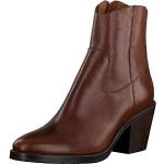 Shabbies Amsterdam Damen SHS0726 Ankle Boot 7 cm with Zipper Shiny Grain Leather, Brown, 36 EU