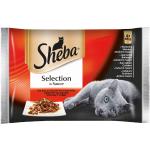 SHEBA Beutel 4x85g Selection in Sauce (mit Rindfleisch, Lamm, Huhn, Truthahn)