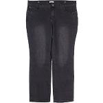 Sheego Stretchjeans Die Gerade Straight Fit Jeans Damen Denim, Farbe:schwarz, Damengrößen:58, Hosenlänge:L32