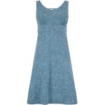 Blaue Wadenlange | Midi Sommerkleider aus Elastan für Damen Größe M 