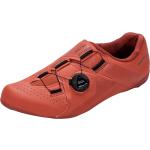Rote Shimano Rennradschuhe aus Kunstleder atmungsaktiv für Herren Größe 51 