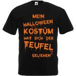 Schwarze Langärmelige Meme / Theme Halloween Teufel Kostüme für Herren Größe M 