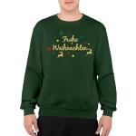 Dunkelgrüne Weihnachtspullover & Christmas Sweater für Herren Größe 3 XL Große Größen 