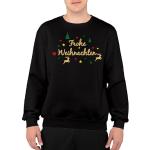 Schwarze Weihnachtspullover & Christmas Sweater für Herren Größe 5 XL Große Größen 