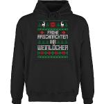 Schwarze shirtracer Weihnachtspullover & Christmas Sweater aus Baumwolle für Herren Größe 5 XL Große Größen 