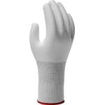 Weiße Schnittschutzhandschuhe aus Polyester 