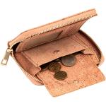 Beige Elegante Mini Geldbörsen aus Kork für Damen 