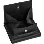 Schwarze Nachhaltige Wiener Schachteln aus Leder mit RFID-Schutz für Herren 