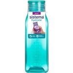 Sistema Retro Trinkflasche Viereckige | 475 ml | auslaufsichere Wasserflasche | BPA-Frei | gemischte Farben, Sortiert