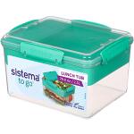 Sistema Split TO GO Lunchbox/Frischhaltedose Lunch Tub, 2,3 l, Vorratsdose mit getrennten Fächern zum Portionieren, BPA-frei, Gemischte Farben