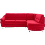 Rote Moderne Sit & More Ecksofas mit Schlaffunktion aus Holz mit Beinen 