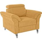 Gelbe Sit & More Wohnzimmermöbel aus Holz mit verstellbarer Rückenlehne 