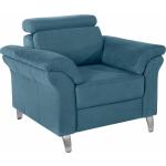 Blaue Sit & More Wohnzimmermöbel aus Holz mit verstellbarer Rückenlehne 
