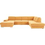 Gelbe Moderne Sit & More Wohnlandschaften mit Bettfunktion aus Holz 
