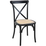 Schwarze Moderne SIT Möbel Esszimmerstühle stapelbar 2 Teile 
