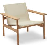 Reduzierte Braune Lounge Sessel aus Holz 