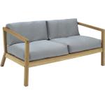 Graue Garten Lounge Sofas aus Holz für 2 Personen 