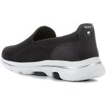 Skechers Damen Go Walk 5 sneakers, Black Textile White Trim, 39 EU