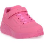 Pinke Skechers Uno Sneaker mit Klettverschluss Klettverschluss für Kinder Größe 32 