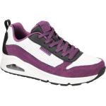 Violette Skechers Uno Damenhalbschuhe Schnürung aus Leder mit herausnehmbarem Fußbett Größe 41 