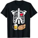 Klassische Meme / Theme Halloween T-Shirts für Schwangere Pizza für Damen 