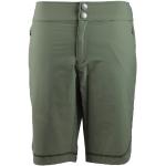 Olivgrüne Stretch-Shorts aus Elastan für Damen Größe XS 