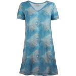 Reduzierte Blaue Sommerkleider aus Elastan für Damen Größe M 