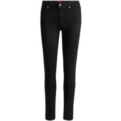 Skinny-Fit Jeans aus schwarzem Stretch-Denim