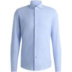 Hellblaue HUGO BOSS BOSS Slim Fit Hemden aus Baumwolle für Herren 