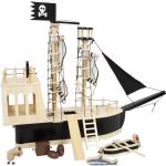 12 cm Smallfoot – Ein eisigartiges Abenteuer Piraten & Piratenschiff Puppenzubehör Boot aus Holz 