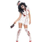 Reduzierte Weiße Smiffys Meme / Theme Halloween Krankenschwester Kostüme aus Polyester für Herren Größe M 