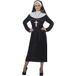 Reduzierte Schwarze Smiffys Meme / Theme Halloween Nonnen Kostüme aus Polyester für Damen Größe S 