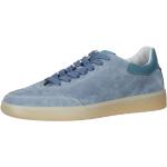 Blaue Casual Sansibar Flache Sneaker Schnürung aus Gummi für Herren Größe 40 