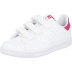 Weiße adidas Stan Smith Nachhaltige Sneaker mit Klettverschluss Klettverschluss aus Gummi für Kinder Größe 32 