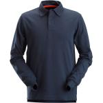 Marineblaue Snickers Workwear Rugbyshirts Größe S 