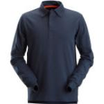 Marineblaue Snickers Workwear Rugbyshirts Größe XS 