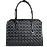 Schwarze Business Socha Laptoptaschen & Notebooktaschen aus Leder für Damen 