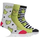 SockShop Der Grinch Socken & Strümpfe aus Baumwolle Größe 46 3 Teile zu Weihnachten 