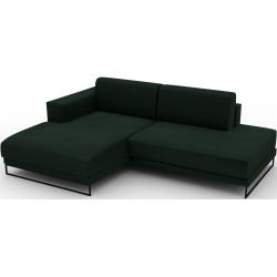 Sofa 2-Sitzer Samt Tannengrün Samt - Elegantes, gemütliches 2-Sitzer Sofa: Hochwertige Qualität, einzigartiges Design - 224 x 75 x 162 cm, konfigurierbar