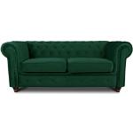 Dunkelgrüne Couchgarnituren & Sofagarnituren ausziehbar für 2 Personen 