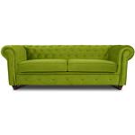 Hellgrüne Dreisitzer-Sofas ausziehbar 