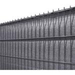 Solid Sichtschutzblende Anthrazit Grobe Struktur aus HDPE 120 cm x 500 cm