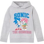 Sonic The Hedgehog, Mädchen, Pullover, Collegiate Kapuzenpullover Mädchen, Grau, (140)