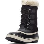 Reduzierte Schwarze Sorel Winter Carnival Winterstiefel & Winter Boots aus Kunstleder für Damen Größe 39,5 