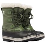 Reduzierte Grüne Sorel Yoot Pac Winterstiefel & Winter Boots aus Textil mit Schnellschnürung wasserdicht für Kinder Größe 32 